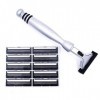 Super Safety Razors Tout métal lourd Chrome Atra, G2 Compatible double lame de rasoir et 10 Personna Pivot plus Blades