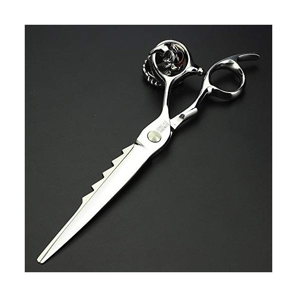 6,5 pouces Argent Cheveux Professionnel Ciseaux Sharp de coupe Ciseaux en acier 400 C