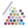 36 Gel UV Couleur, Vernis Gel Semi-Permanent, Gel Couleur Ongle UV Art Pigment 36 Couleurs x 5ml, Vernis À Ongles de Nail Pig