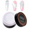 GZMAYUEN Non-Stick Solide Sculpture Builder Gel Blanc Gel Ongle UV Construction 15ML White Solid Gel Extension Ongles Décorat