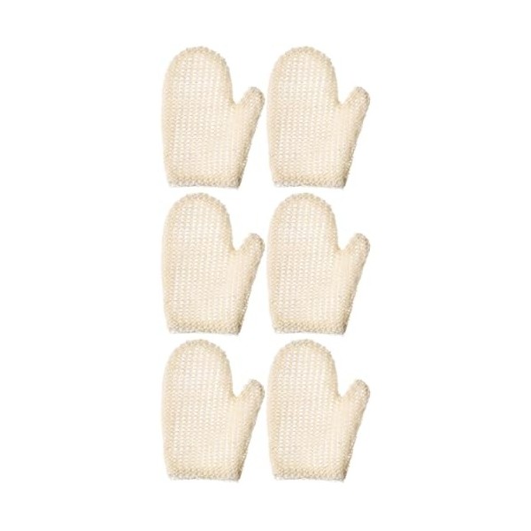 minkissy 6 Pièces Gants De Bain Épurateur De Nettoyage Épurateur De Bain Pour Le Corps Onsen Serviette De Bain Gants De Gomma