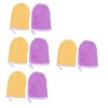 minkissy 10 Pièces Gants Démaquillants Gants en Microfibre pour Le Nettoyage Serviette pour Le Visage Serviette en Microfibre