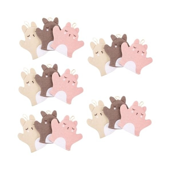 LALAFINA 6 Pièces Serviette De Bain Serviettes Douces Serviette De Nettoyage Gants Pour Le Nettoyage Du Corps Nettoyant Pour