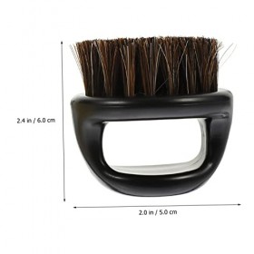 FRCOLOR Lot de 8 peignes à barbe pour homme - Brosse à cheveux pour cheveux bouclés - Brosse ronde pour moustache - Brosse à 