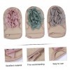 minkissy 9 Pièces Gants De Bain Serviette De Corps Gants De Gommage Pour Le Corps Épurateur De Nettoyage Luffa Éponge Brosse 