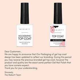 Makartt Gel Vernis À Ongles Glitter Top Coat Pailleté Reflective Glitter Semi Permanent Ongles Gel Nail Polish Vernis Gel Art