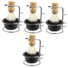 Beaupretty 2 Ensembles Bol De Mousse À Raser Kit De Toilettage Pour Hommes Kit De Cosmétologie Costumes Pour Hommes Blaireau 