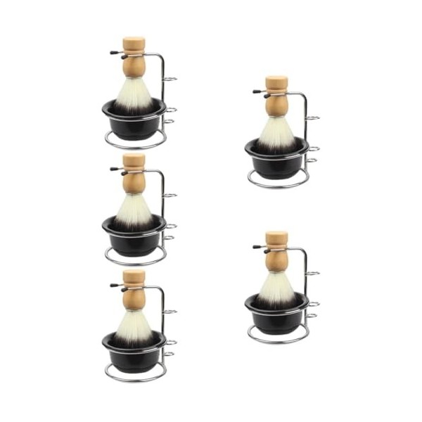 Beaupretty 2 Ensembles Bol De Mousse À Raser Kit De Toilettage Pour Hommes Kit De Cosmétologie Costumes Pour Hommes Blaireau 