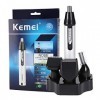 KEMEI Coupe-Nez pour Homme, 4 en 1 Portable Rechargeable Nez Électrique Tondeuse À Cheveux Hommes Outil De Soins du Visage po