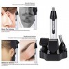 KEMEI Coupe-Nez pour Homme, 4 en 1 Portable Rechargeable Nez Électrique Tondeuse À Cheveux Hommes Outil De Soins du Visage po