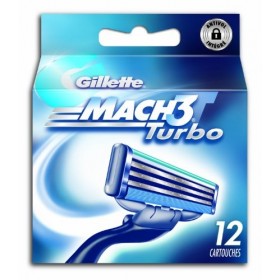 Gillette - 80201231 - Mach3 Turbo - Pack de 12 Lames