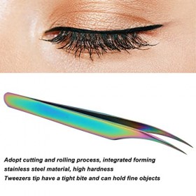 Ensemble de Pinces à Cils, 8 Pièces, Pince à épiler pour Extensions de Cils, en Acier Inoxydable, Haute dureté, Conception Er