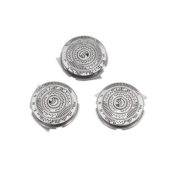 Lot de 3 têtes de rasoir électrique pour homme Philips HQ9 HQ8 1000 1100 1200 320 Series modèles, têtes de rasoir de rechange