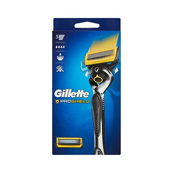 Gillette ProShield - Système De Rasage Pour Hommes - 2 Lames