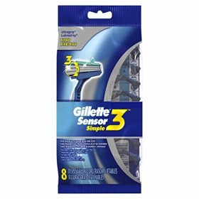 Gillette Sensor3 Rasoirs jetables pour homme 8 pièces