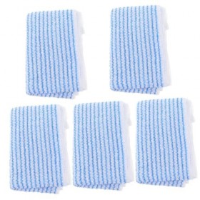 Beavorty 5 Pièces Serviette De Bain Exfoliante Pour Le Corps Serviettes Bleues Gant De Toilette Exfoliant Pour Le Serviette D