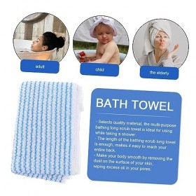 Beavorty 5 Pièces Serviette De Bain Exfoliante Pour Le Corps Serviettes Bleues Gant De Toilette Exfoliant Pour Le Serviette D