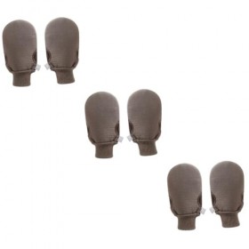 FRCOLOR Lot de 6 gants de spa, gants de bain, gants de massage, gants de douche, gants de douche, moufles de bain, luffas, do