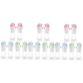 Mobestech 9 Paires De Vaisselle Gants En Caoutchouc Gants De Lavage De Vaisselle De Cuisine Gant Gants De Nettoyage De Cuisin