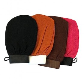 Beaupretty 8 Pièces Gants De Bain Serviettes De Bain Serviettes De Massage Noires Serviettes De Bain Noires Serviettes De Che