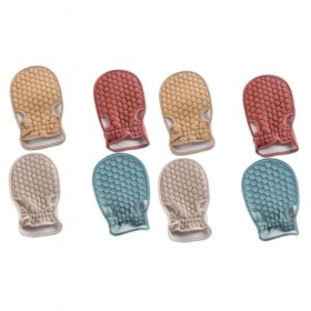 minkissy 8 Pièces Épurateur De Corps Luffa Éponge De Douche Serviette Gants De Bain Gants Exfoliants Sans Doigts Serviettes D