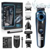 Tondeuse Cheveux Hommes, BelonLink 5-en-1 Tondeuse Barbe Electriques Professionnelle, Kit Professionnel, écran LCD, Sabot Aju