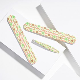 Tweezerman Mini pince à épiler inclinée et lime à ongles double face Avocat Duo