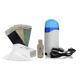 BeautyfulCenter | Purewax | Kit Epilation Complet avec 1 Chauffe Cartouche cire simple + 3 cartouches cire à épiler bleu /Bl