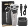 Rasoir électrique Rechargeable USB Rasoir de Tête électrique Étanche Flottant Cutter Barbe Rasoir Tondeuse 5W