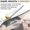 ShearGuru Ensemble de coupe de cheveux pour coiffeur/salon professionnel ShearGuru - 6,5 po - Ciseaux tranchants rasoirs à bo
