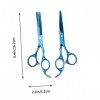 Beaupretty 2 Pièces Outils De Coiffure Professionnels Tenue Bleue Tondeuses Professionnelles Pour Barbiers Ensemble De Ciseau