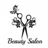 Beau salon barbier papillon ciseaux fleur vigne motif salon de coiffure fenêtre sculpté autocollant mural 58x67cm