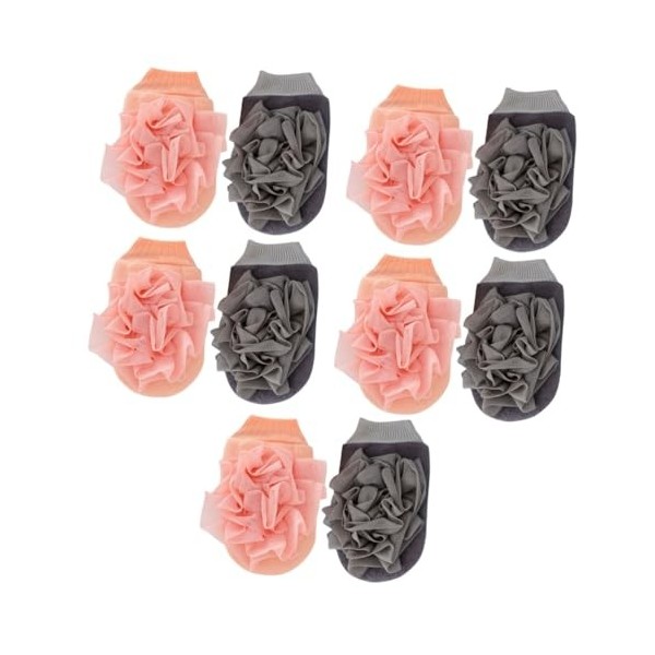 Beaupretty 6 Pièces Gants De Bain Gant Exfoliant Exfolier Gant Exfoliant Gants Pour Le Nettoyage Gants Pour Hommes Gants De N