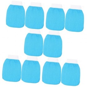 minkissy 10 Pièces Gants Exfoliants Gant Exfoliant De Bain Gant De Douche De Bain Gant De Douche En Jute Gant De Gommage Coré