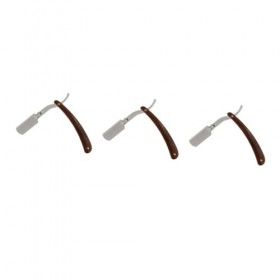 FOMIYES 3 Pièces Rasoir Manuel Sécurité Rasoir Hommes Manuel Rasoir Métal Cheveux Shaper Vintage Ciseaux Maquinilla De Afeita