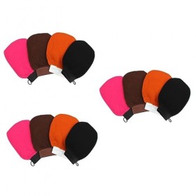 POPETPOP 12 Pcs Bande Colorée Pouf De Douche Éponge De Bain Confortable Gant De Bain Épurateur Gant De Douche Épurateur De Co