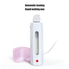 Sluffs Kit De Rouleau De Cire pour Lépilation, Appareil De Chauffage à la Cire pour épilation à la Cire Portable avec Base C