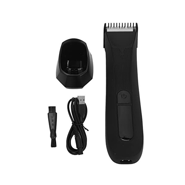 Tondeuse à Cheveux pour le Corps, Tondeuse à Cheveux Imperméable Noir Clair 600 Mah pour Aisselles