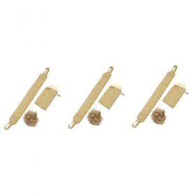 Beavorty 3 Ensembles 3 Pièces Ensemble DÉponges De Bain Épurateur De Baignoire Bain De Luffa Gant De Douche Gant Exfoliant P