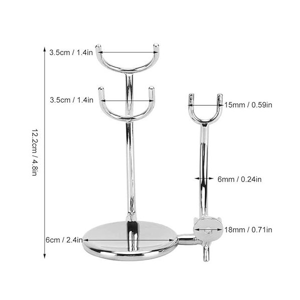 LEFEDA Simple Supports De Brosse De Rasoir Pour Hommes, Mini Porte-brosses De Rasoir Manuels En Métal Pour Hommes, Ensemble D