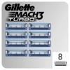 Gillette Mach3 Turbo - Lot de 8 lames de rasoir de rechange, pour homme