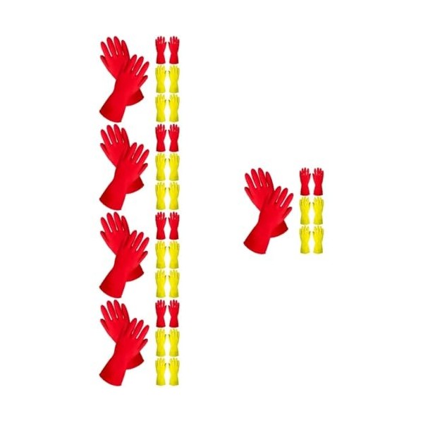 NIYANGLE 8 Paires De Gants Pour Hommes Gants Moyens Gantelets Pour Hommes Gants De Cuisine Gants De Vaisselle De Nettoyage Ga