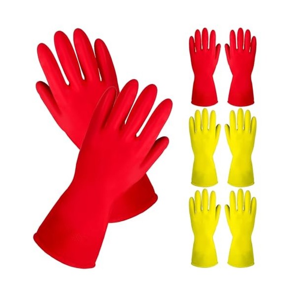 NIYANGLE 8 Paires De Gants Pour Hommes Gants Moyens Gantelets Pour Hommes Gants De Cuisine Gants De Vaisselle De Nettoyage Ga