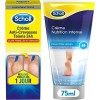 Scholl Crèmes Pieds secs - Crème Anti-Crevasses Talons 60ml - Crème Nutrition Intense 75ml - Lot de 2 Crèmes