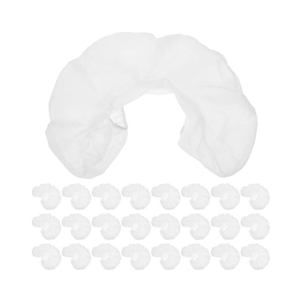 Beaupretty 50 Pcs Appui-Tête Berceau Couvre Visage Oreiller Couvre Taie doreiller pour Salon Oreiller Non-Tissé Taie doreil