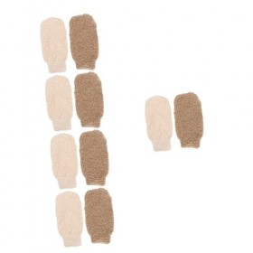 FOMIYES Africain 10 Pièces Gants De Bain Gant De Bain Serviettes Éponge Pour Le Nettoyage Des Mitaines Gant De Gommage Du Cor