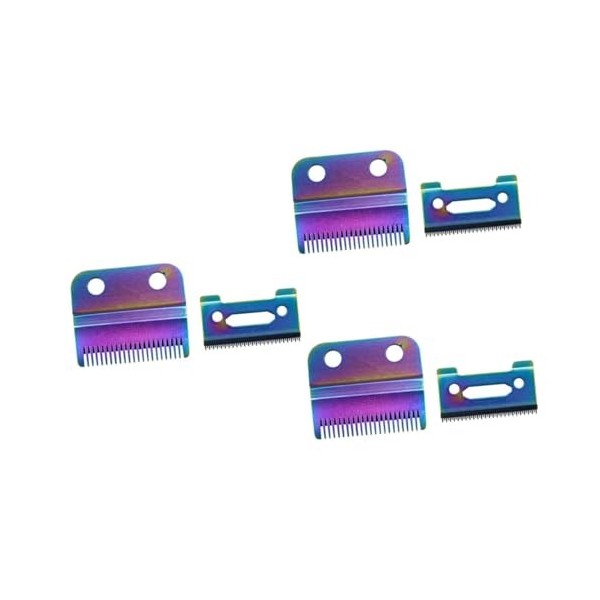 FOMIYES 4 Pièces Lame De Tondeuse Détachable Lames De Tondeuse À Barbe Tondeuses De Barbier Tondeuse À Barbe De Remplacement