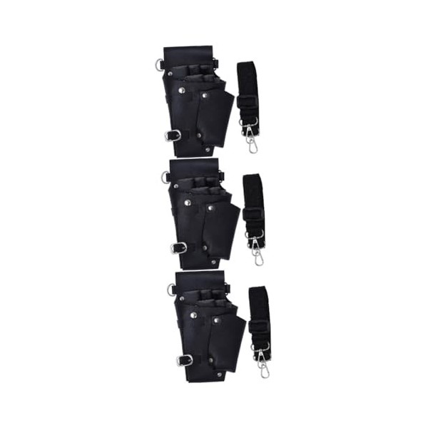 minkissy 2 Pcs Fanny Pack Ciseaux Ceinture Cisaillement Coiffeurs De Coiffure Ciseaux Pochette En Cuir Outil Ceinture Ciseaux