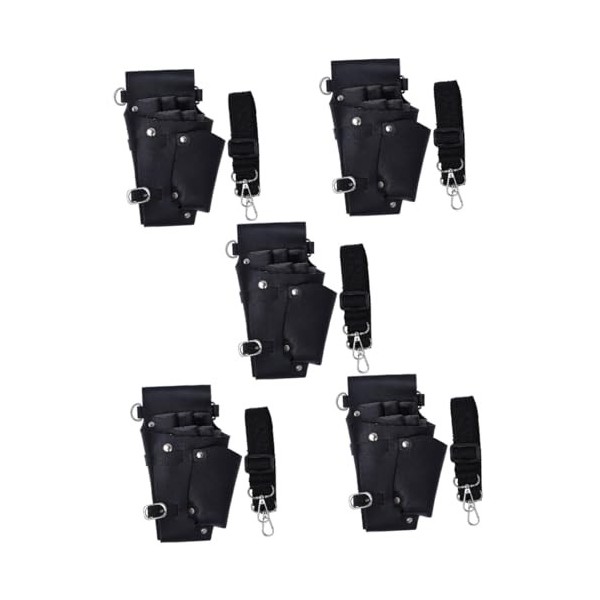 minkissy 2 Pcs Fanny Pack Ciseaux Ceinture Cisaillement Coiffeurs De Coiffure Ciseaux Pochette En Cuir Outil Ceinture Ciseaux