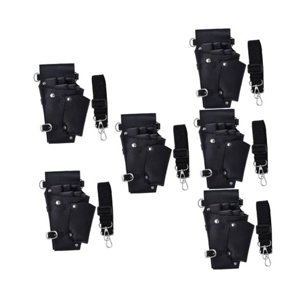 minkissy 2 Pcs Fanny Pack Ciseaux Ceinture Cisaillement Coiffeurs De Coiffure Ciseaux Pochette En Cuir Outil Ceinture Ciseaux